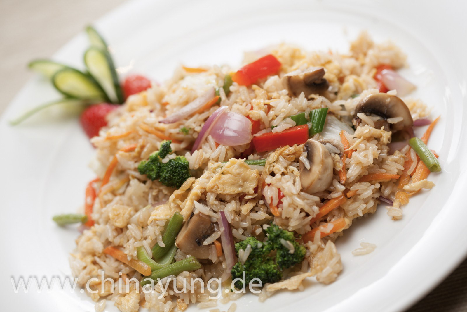 Chao Fan mit Gemüse und Eiern