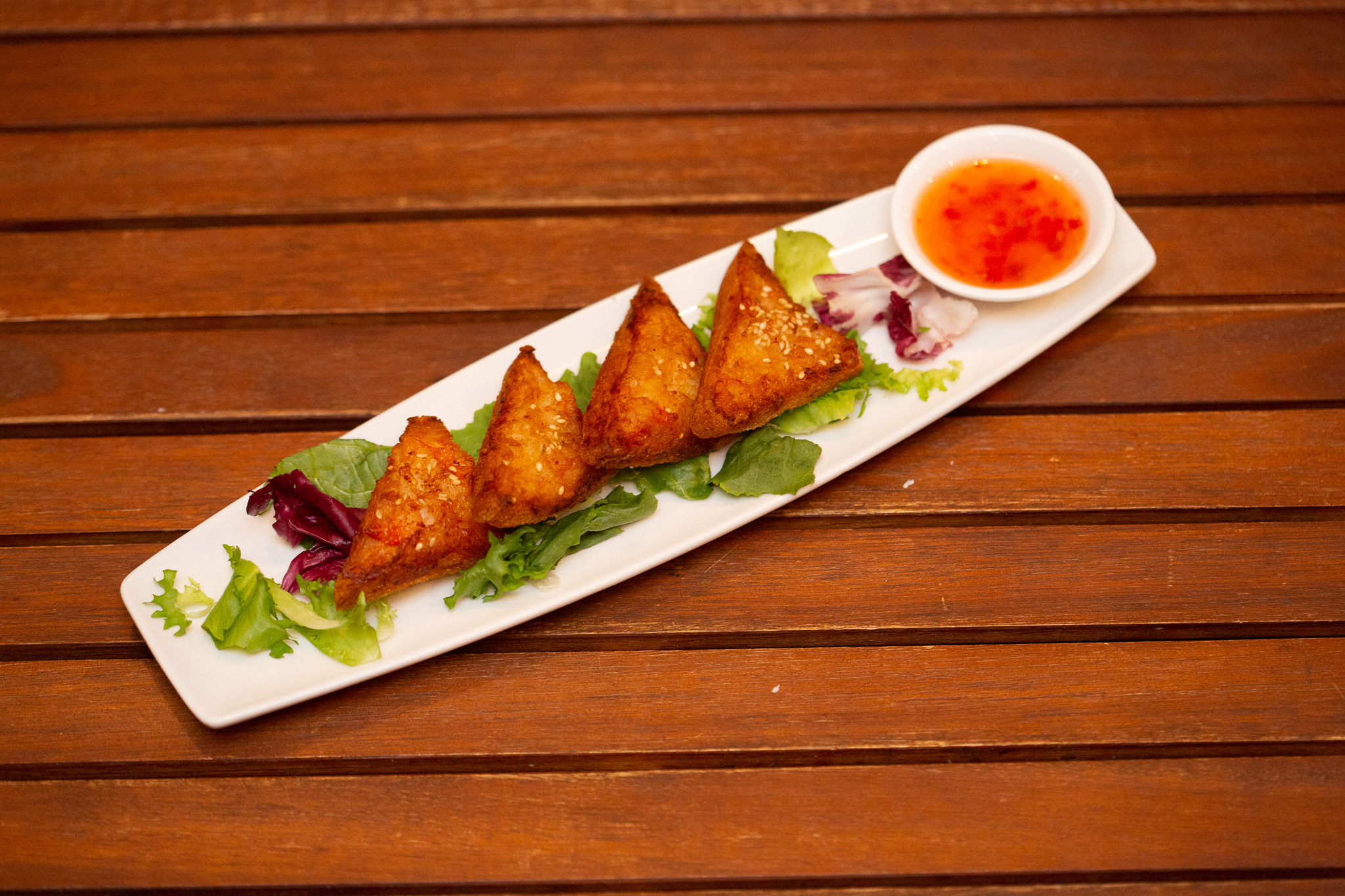 Knusprige Shrimps-Toast